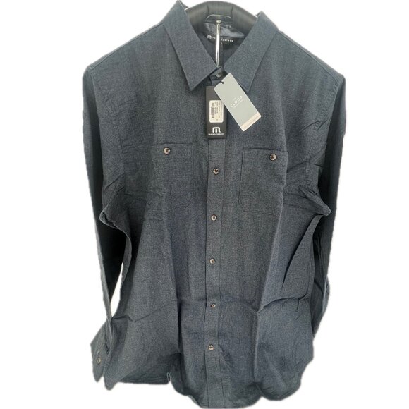 NWT - Travis Mathew Cloud flannel, total eclipse, Various sizes - Picture 1 of 4
